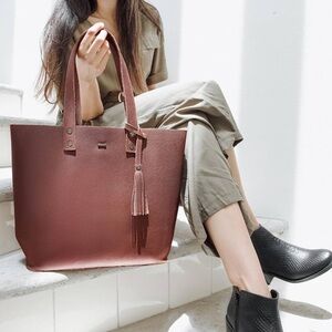 YAYAS oiled Leather large Tote Bag